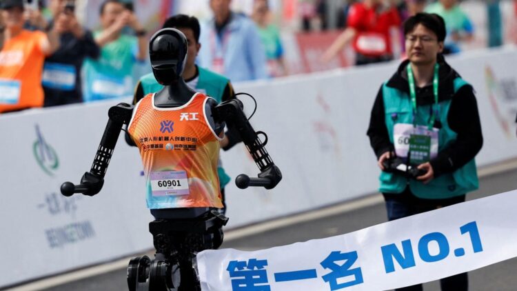 Goodbye Sci-Fi—Real-Life Robots Compete in China’s Half Marathon—But Only a Few Crossed the Finish Line