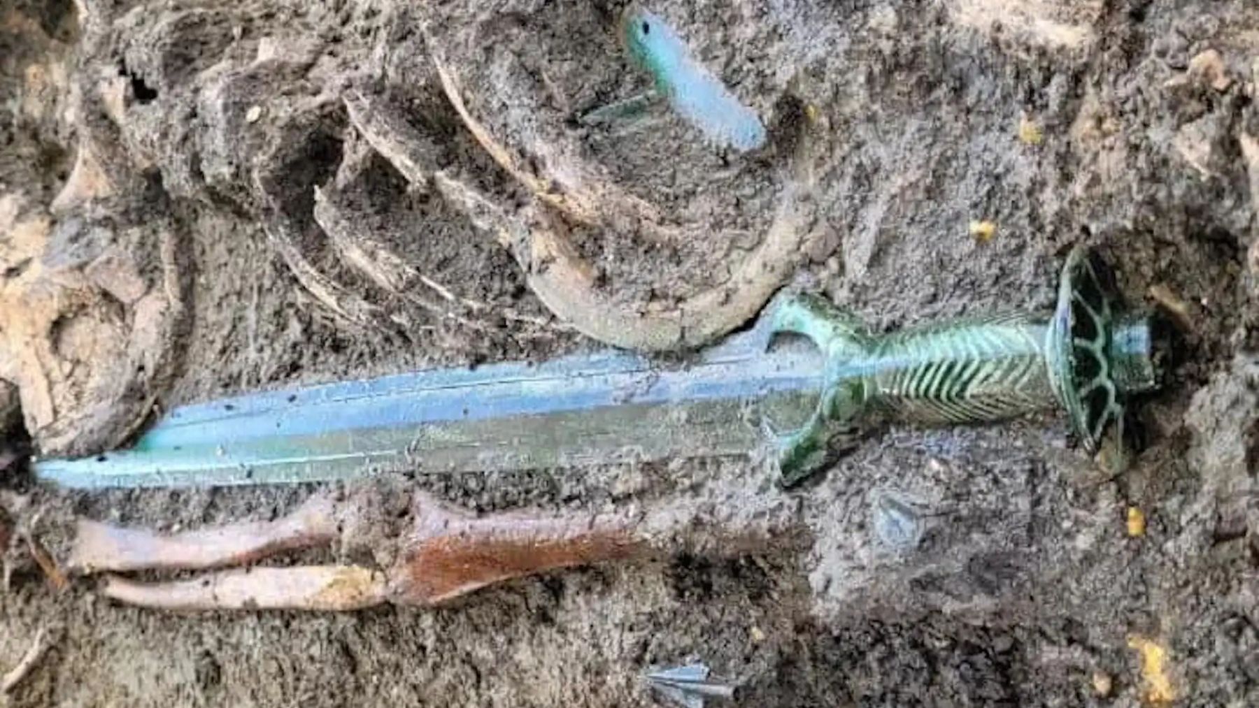 Confirmed - Bronze Age sword discovered in Germany so well-preserved that it still shines like new