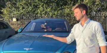 An engineer has created a new necessity for the wealthy - turning the badges on their expensive cars into surveillance drones