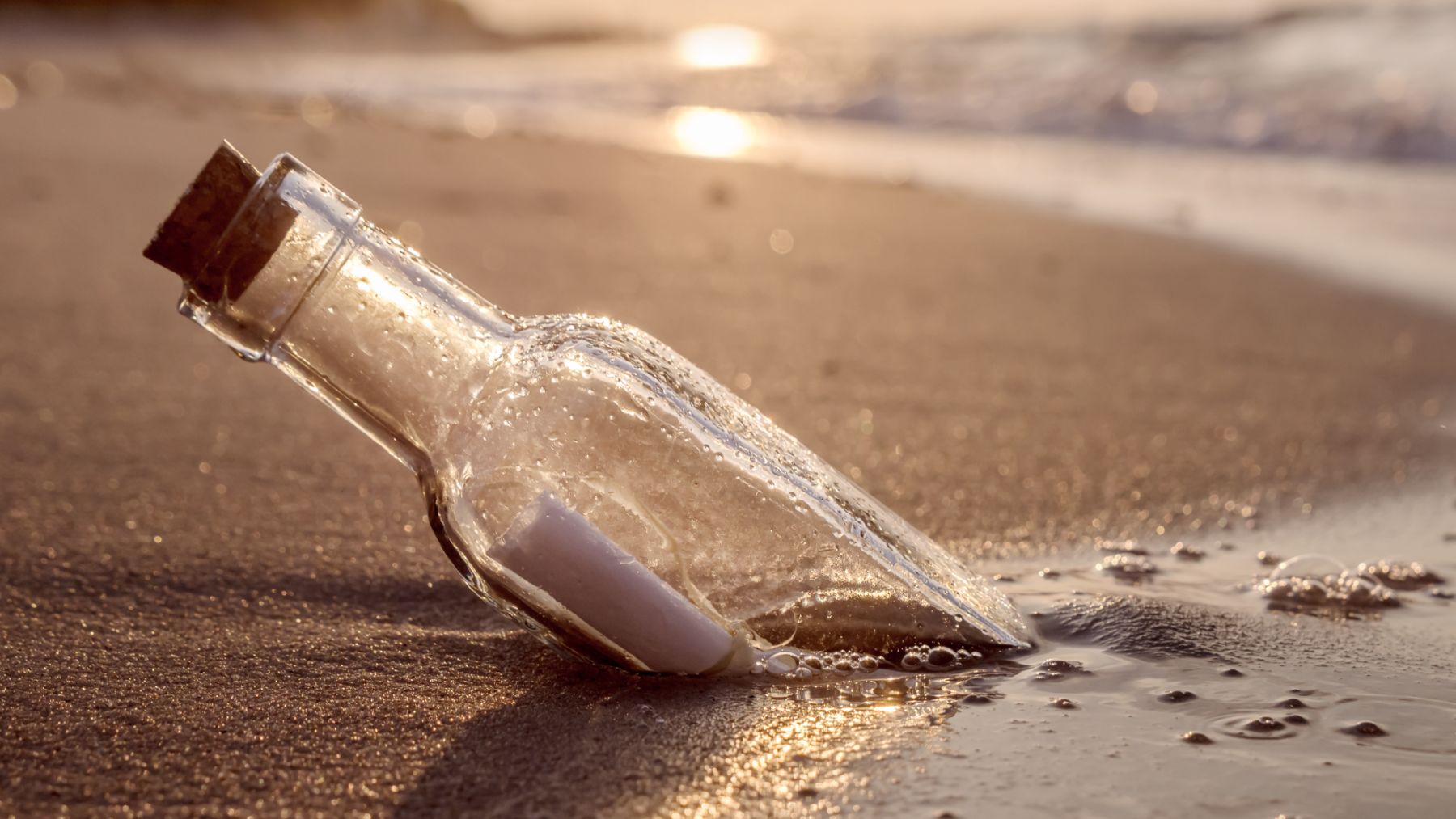 Goodbye fiction - this message in a bottle is as real as it is poignant... and it's touching hearts around the world.
