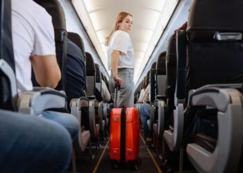 It's official: getting up before the signal on an airplane will cost you more than a $60 fine in this European country