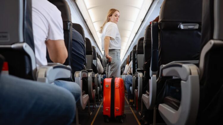 It's official: getting up before the signal on an airplane will cost you more than a $60 fine in this European country