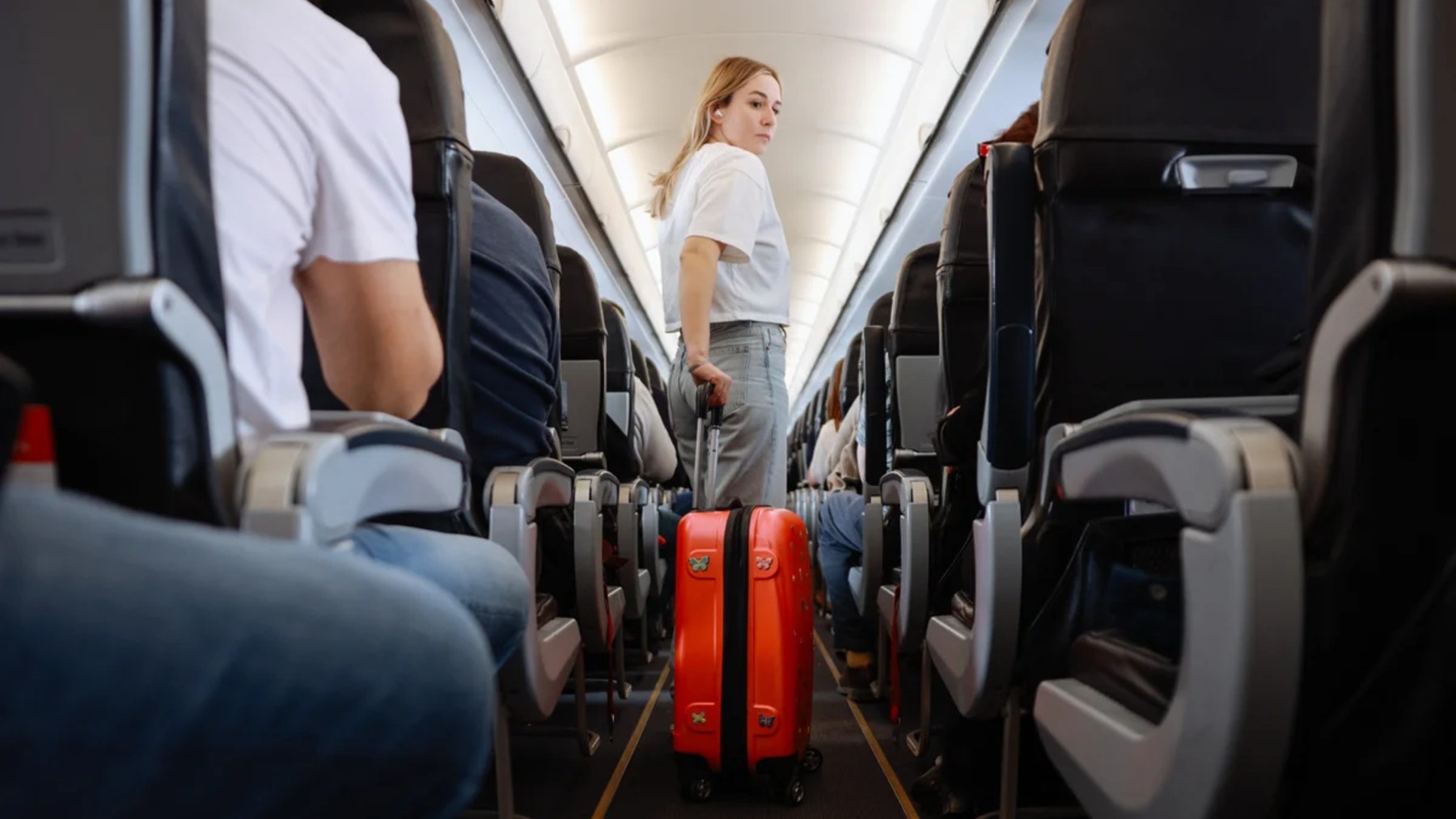 It's official: getting up before the signal on an airplane will cost you more than a $60 fine in this European country