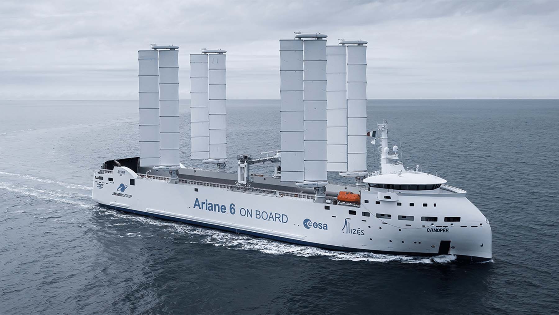Confirmed—the MV Canopée, the world's first hybrid sailing cargo ship, arrives in Florida with parts for NASA's Artemis III mission and promises to revolutionize sustainable maritime transport