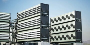 This is Mammoth, the Icelandic plant ten times larger than Orca that is removing CO₂ from the air using geothermal energy