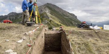 Archeologists discover a 2,000-year-old Roman fort in the Swiss mountains with intact weapons and walls
