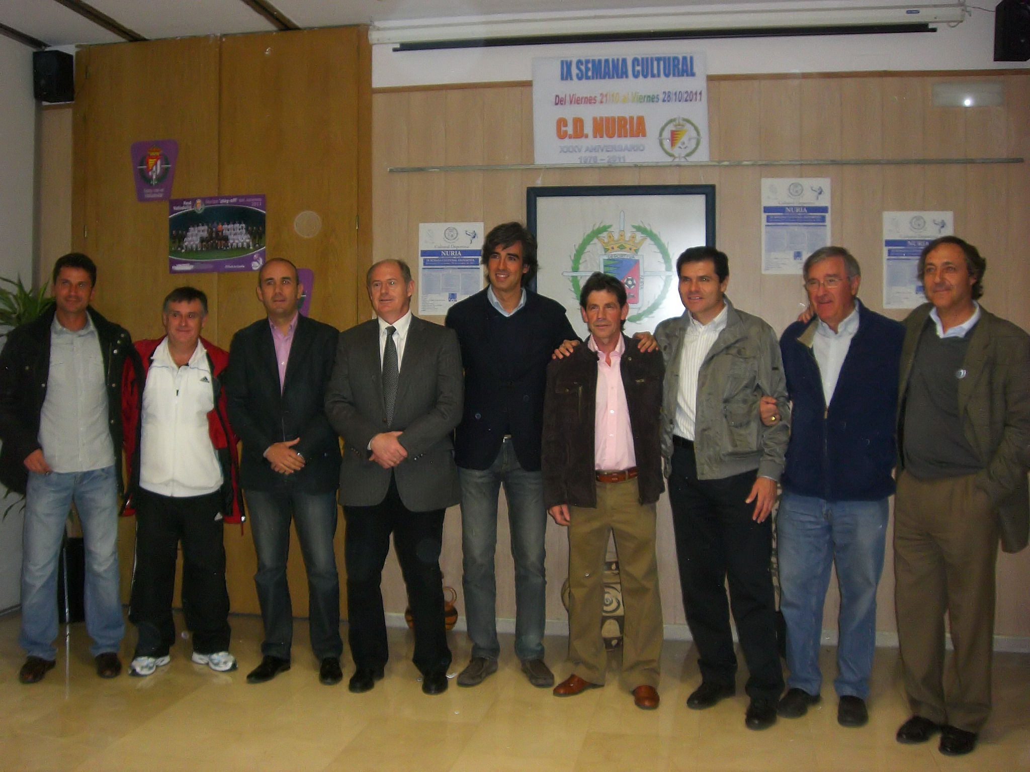 Alberto López Moreno, homenajeado por la CD Nuria