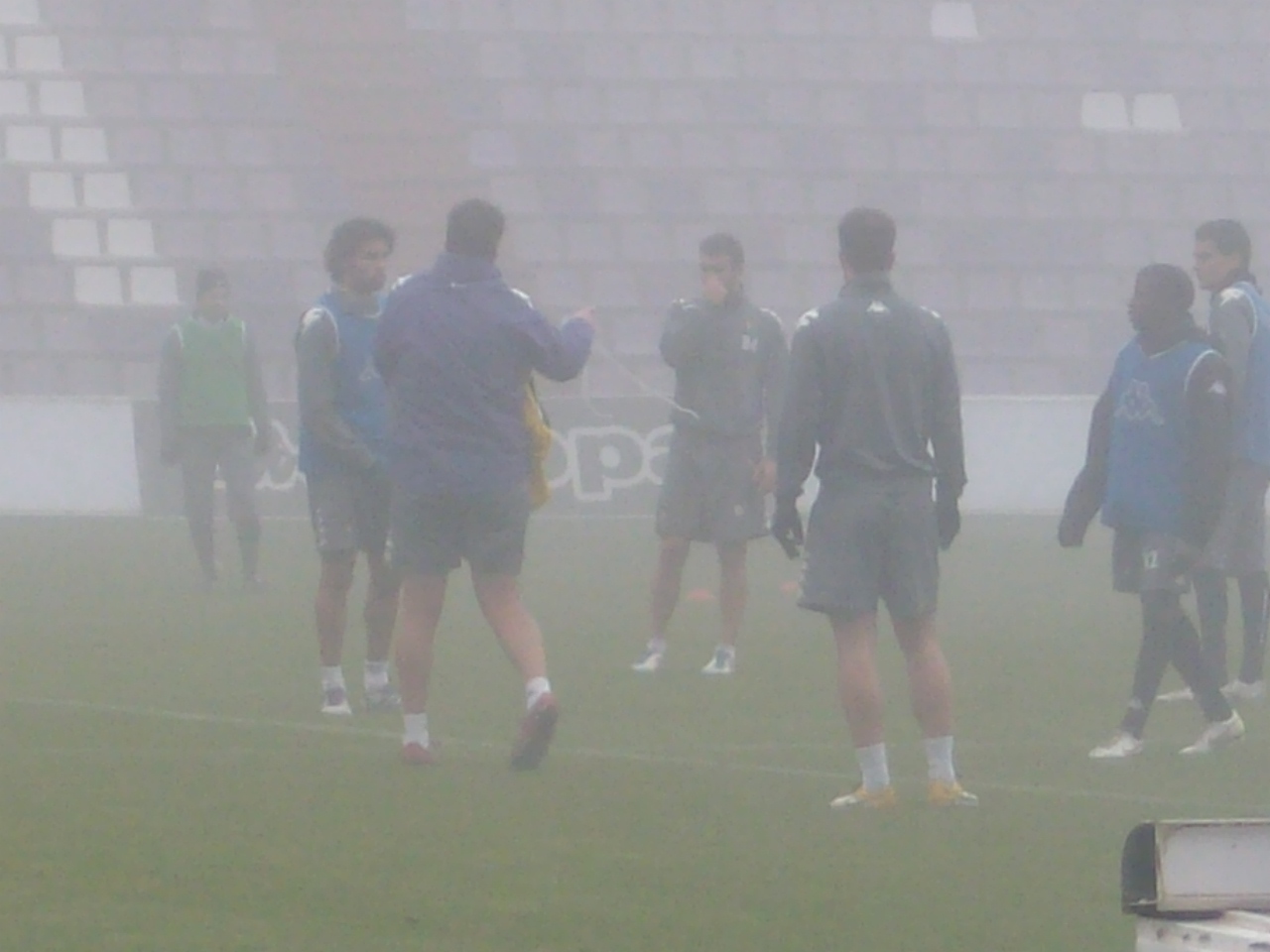 Tres escenarios en la sesión de entrenamiento