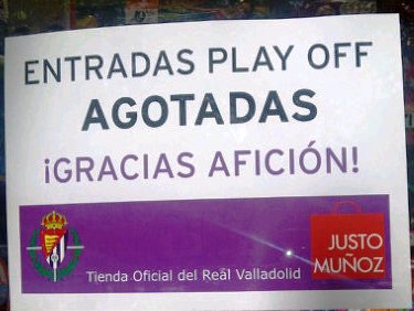 Zorrilla registrará un lleno absoluto el sábado