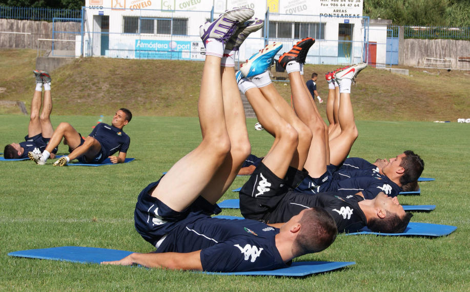 Doble sesión y crioterapia para el primer día en Mondariz