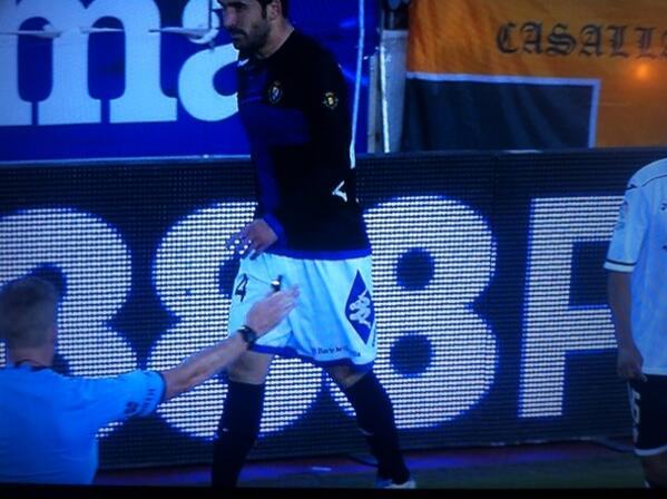 Con el saque de banda a vueltas