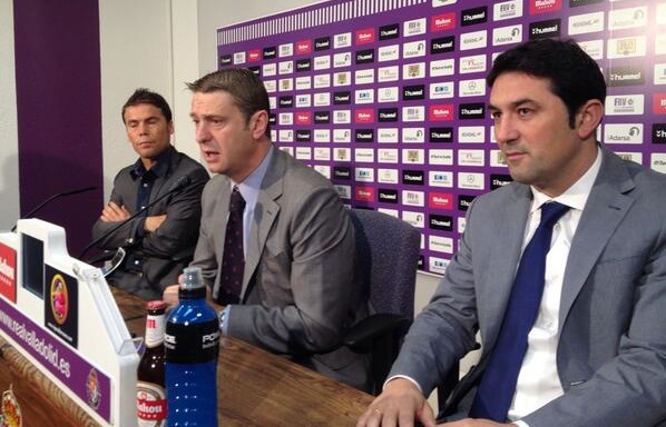 Braulio tendrá "plenas atribuciones" en la búsqueda del ascenso 1 Rubi, Suárez y Braulio || Foto: Real Valladolid
