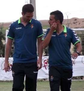 De la Barrera, "molesto" con la forma de caer 2 Escalona y De la Barrera || Foto: Rebeca Díez