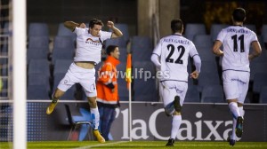 Pedro celebra el gol