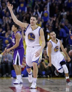 ¡De qué planeta viniste, hormiga atómica! 2 Klay Thompson || Foto: AFP
