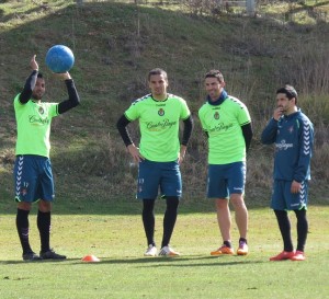 Pereira se reencuentra con Mel 4 Jeffren, Peña, Óscar y Pereira Foto: Raquel Gómez