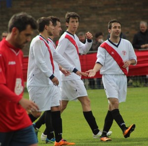 El Villa de Simancas, mucho más que un equipo 4 Kiko y Peque celebran un gol Foto: Rosa M. Martín