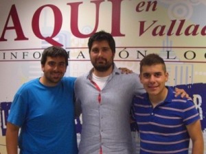 Sergio Sanz, Álex Iglesias y Víctor Álvarez