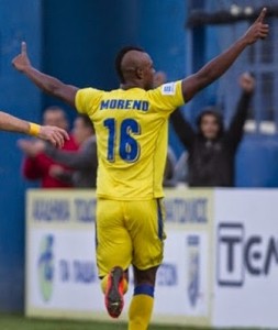 Erick Moreno, en el Panetolikos