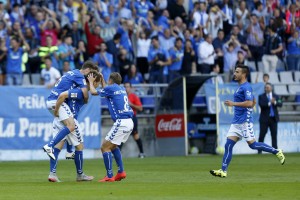 La Lupa: Real Oviedo 3 Susaeta celebrando el primer gol contra el Albacete Foto: Real Oviedo