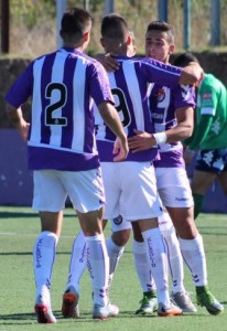 El Promesas coge aire ante el Astorga 2 Celebración del gol de Mayoral Foto: Víctor Álvarez