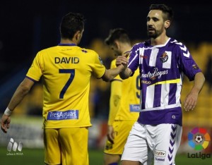 El Alcorcón frena al Pucela 2 David Rodríguez y Borja