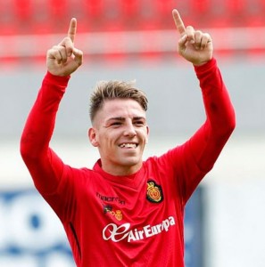 Brandon celebra un gol || Foto: RCD Mallorca