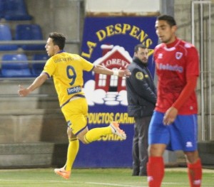 La Lupa: AD Alcorcón 2 Óscar Plano, en plena celebración || Foto: LFP