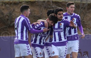 Celebración del gol de Dani Vega