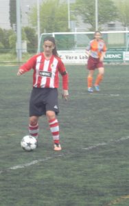 El San Pío X Femenino ya es de Segunda 3 Lore, con el balón Foto: Sergio Sanz