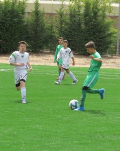 Un jugador del Boecillo se prepara para golpear || Foto: Raquel Gómez