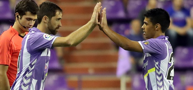 Míchel e Iban Salvador || Foto: Real Valladolid