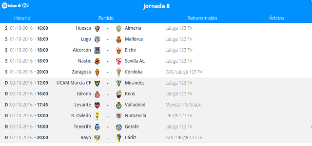 Cambio de horario para el Levante – Real Valladolid
