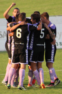 El Promesas saca a la Arandina de sus casillas 2 El Promesas celebra el gol Foto: Víctor Álvarez
