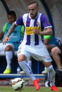 Roger, con la camiseta del Pucela Foto: Real Valladolid