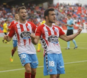 Al Lugo le sobran celebraciones, con doce en cinco partidos ligueros|| Foto: La Voz de Galicia