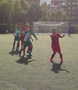 Seis de nueve en Liga Nacional 2 Un instante del partido entre el Victoria y el Burgos UD || Foto: Sergio Sanz
