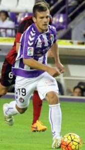Diego Rubio, en el choque de Zorrilla ante el Mirandés de la temporada pasada Foto: Real Valladolid