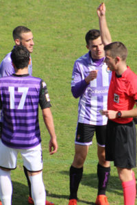 El Palencia anula al Promesas 2 Higinio Manel Royo Amonestacion