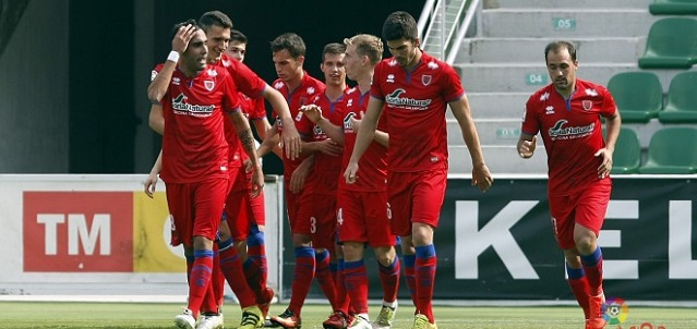 La Lupa: CD Numancia 1 Los jugadores del Numancia celebran un gol || Foto: LFP