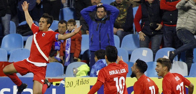 La Lupa: Sevilla Atlético 1 Los jugadores del Sevilla Atlético celebran un gol || Foto: Marca