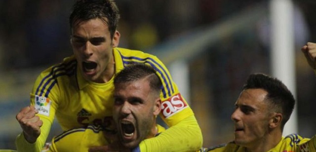 Los jugadores del Cádiz celebran un gol || Foto: LFP