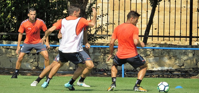 Entrenamiento del Real Valladolid en Medina de Rioseco