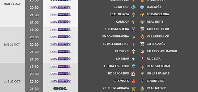Horario para la ida de los dieciseisavos de la Copa del Rey