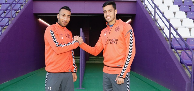 Borja Herrera y Al-Mousa completan su primer entrenamiento con el Real Valladolid