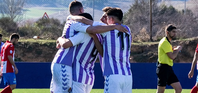 Miguel 'Ibrahimovic' acerca al Promesas a la salvación 1 Foto: Real Valladolid