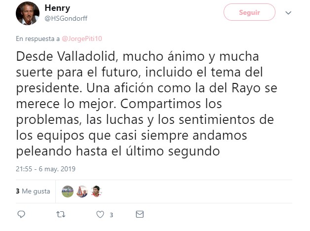 La afición del Rayo cede sus abonos a la del Pucela ante el elevado precio de las entradas 5 TweetPucela1