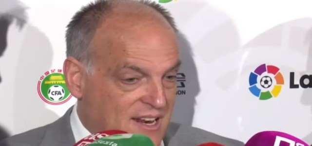 Javier Tebas: “Lo de los jugadores del Valladolid implicados es más una fanfarronería de Aranda que un dato real”