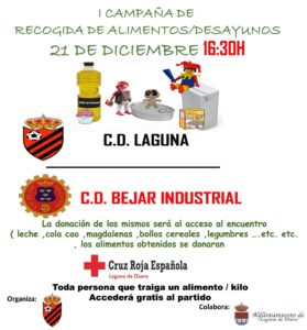 El CD Laguna, solidario en Navidad y en el resto del año 2 Campaña recogida de alimentos desayuno