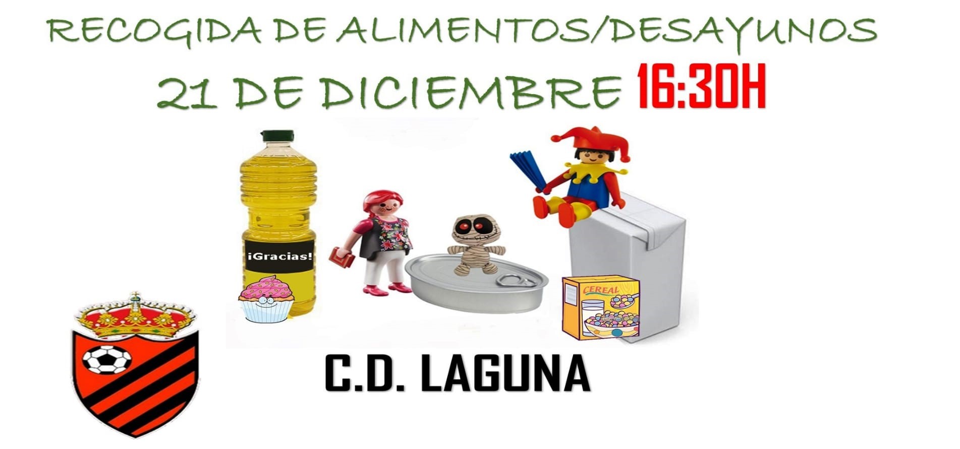 El CD Laguna, solidario en Navidad y en el resto del año